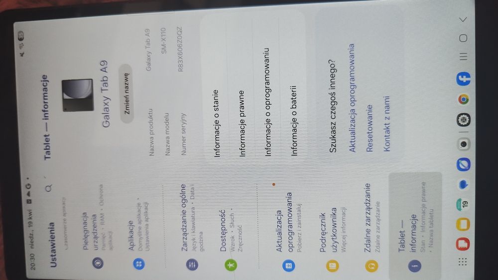 Tablet samsung galaxy tab a9