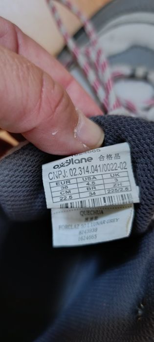 Botas de menina.