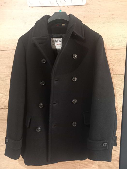 Czarny płaszcz/kurtka męski firmy UNIQLO