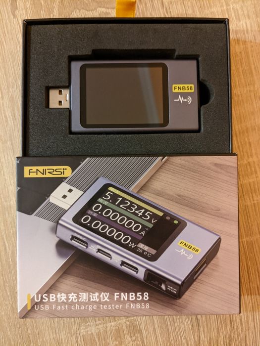 USB тестер FNIRSI FNB58 з Bluetooth або без. Гарантія