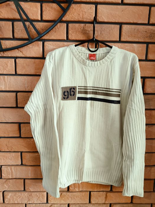 Beżowy sweter męski, rozm.52, Angelo Muroni