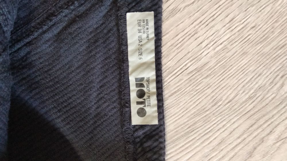 Сарафан Topshop moto темно синий вельветовый