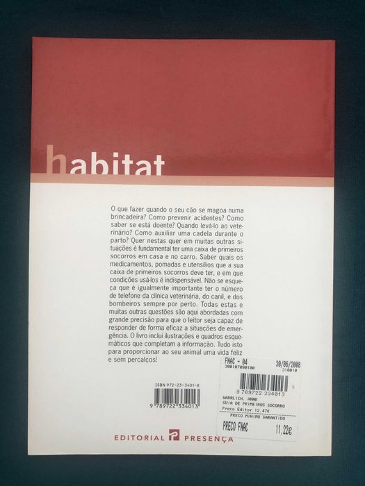Guia de Primeiros Socorros para cães - Anne Warrlich   LIVRO