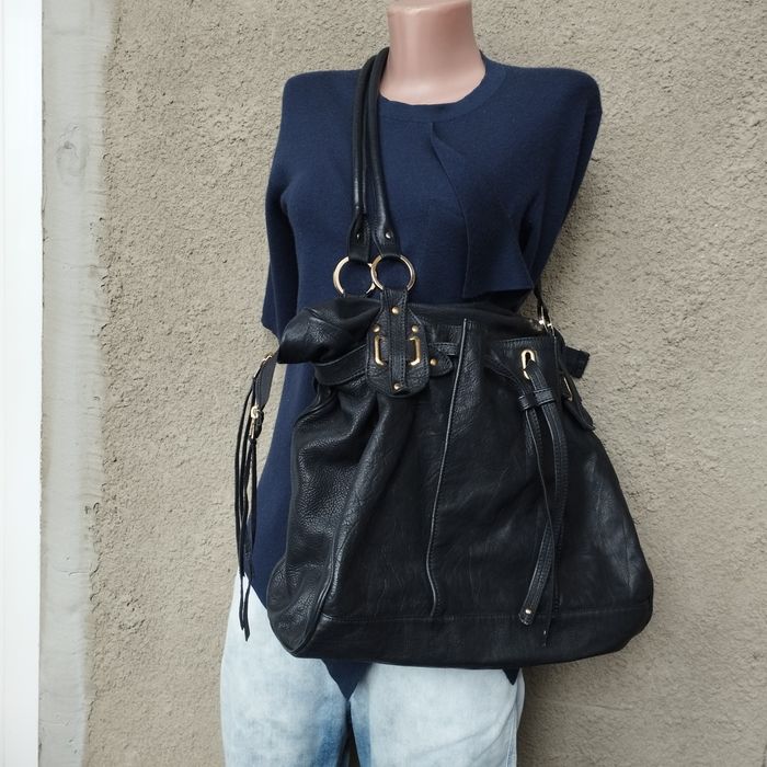 Шкіряна сумка хобо Marina Rinaldi