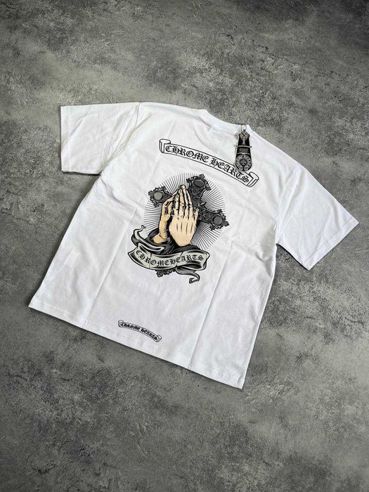 Біла Футболка Chrome Hearts з бірками (Хром Хартс)