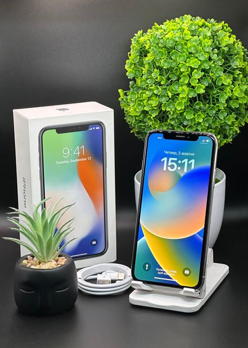 ‼️iPhone X 256GB White Батарея 100% / Айфон Х 256 гб Білий‼️