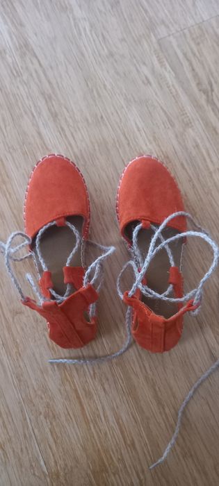 Pomarańczowe Espadryle