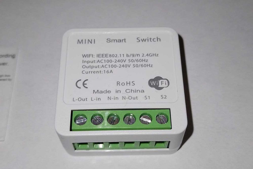 Розумний контроль електричного обладнання по WiFi 2.4GHz , 16A, Tuya