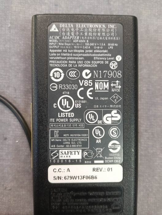 Блок питания 19 V. 3.2 A. 85W