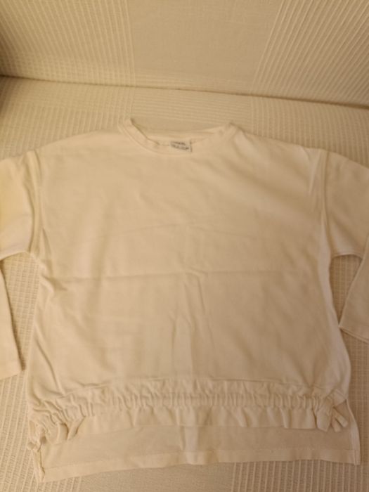 Bluzka Zara 122 smietankowa