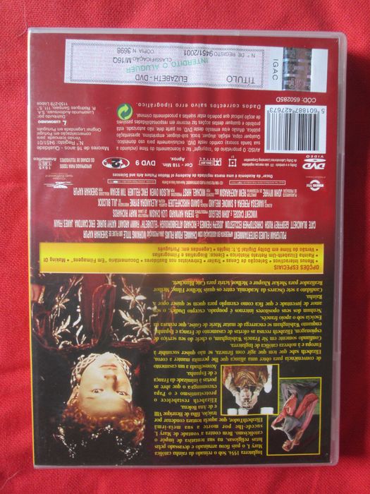 DVD Elisabeth, Cate Blanchett, Liz Gilles, Geoffrey Rush, Paul Fox