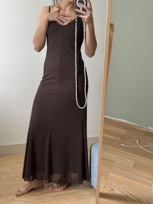 Коричнева сукня reserved максі