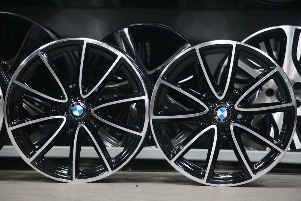 Alufelgi oryginał BMW 5x112 7,5Jx17 et52 cb66,6 czarne i front cnc