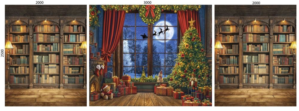 Банер для Фото Зони на Новий рік. Фон, Наліпки, Банера на свята,