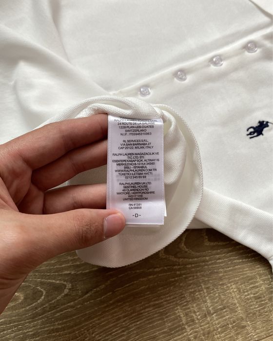 Жіноча Футболка Polo Ralph Lauren біла облягаюча