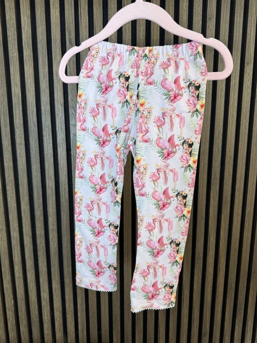 Legginsy z kokardą na pupie taniko handmade 98