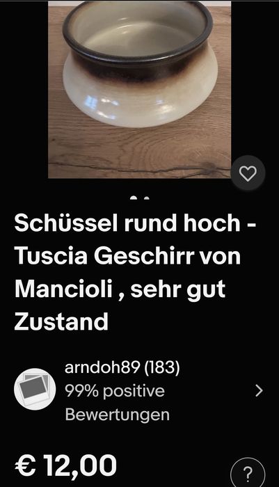 Misa sygnowany ceramiczna
