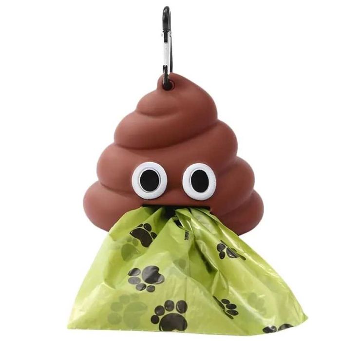 Pojemnik dozownik na woreczki na odchody psa  + woreczki 20szt.