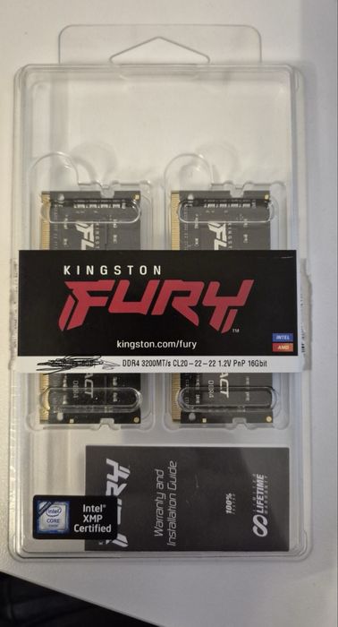 16GB(2x8GB) ram kingston fury 3200mhz ddr4 sodimm