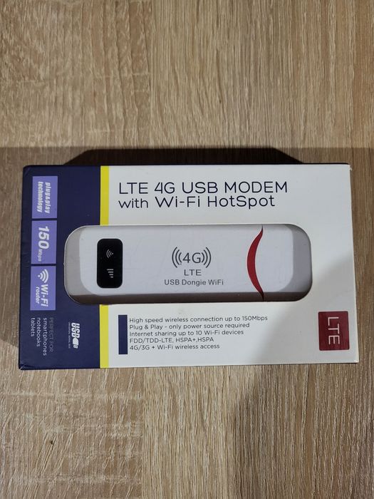 4G LTE USB-модем із SIM-картою + Wi-Fi Hotspot
