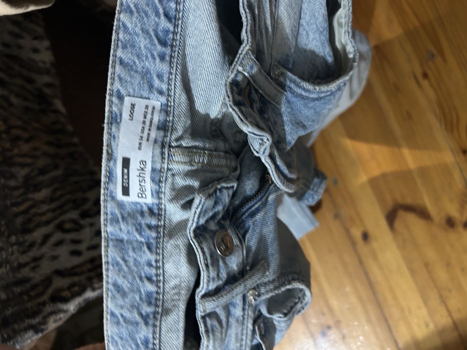 Spodnie bershka baggy jeansy r.34