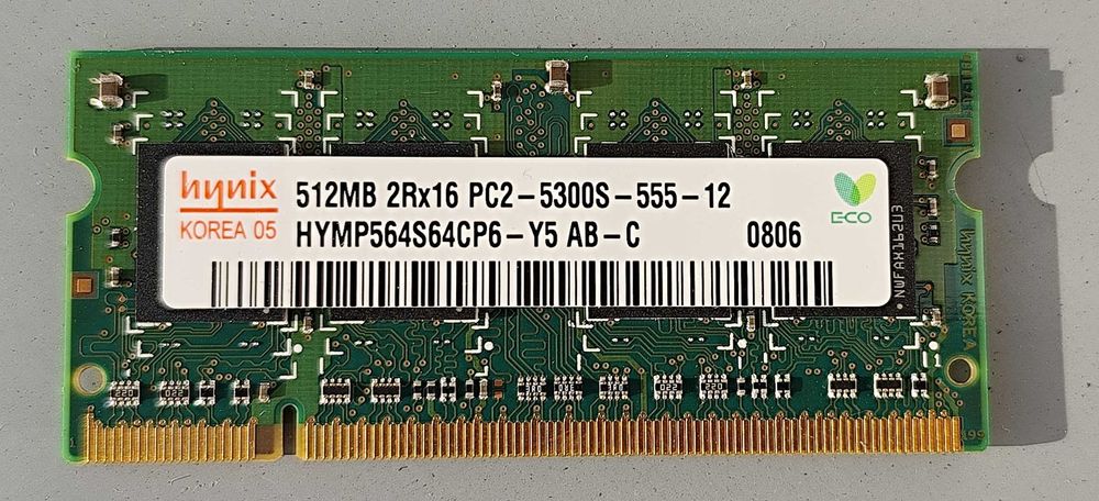 Pamięć 512MB Sodim DDR2 Hynix do laptopa
