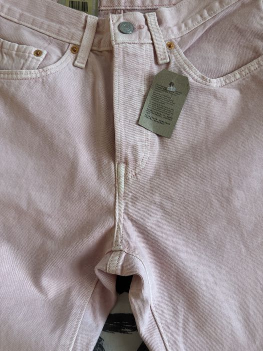 Nowe Jeansy LEVI'S 501  – Jasnoróżowe (Pink) – Rozmiar w26 L30