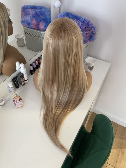 Peruka lace front blond baleyage