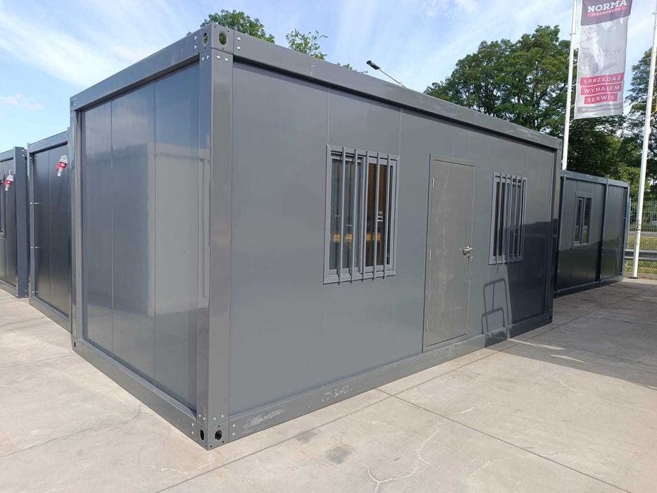 Kontenery antracytowe 6x3m biurowe, budowlane .Solidna rama#2