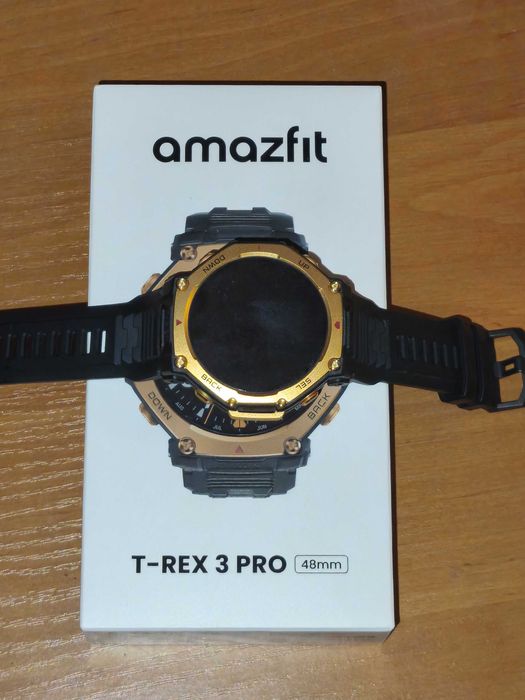 Amazfit T-Rex 3 Pro Black Gold | Титан + Сапфір | Новий стан/гарантія