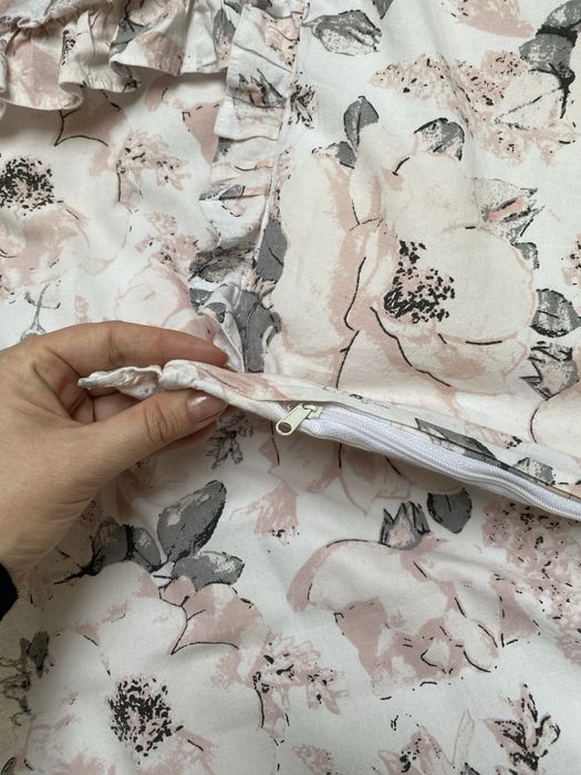 Pościel w różowe kwiaty 100x130