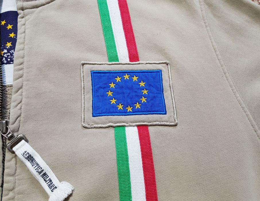 Aeronautica Militare олімпійка кофта на змійці оригінал L-XL