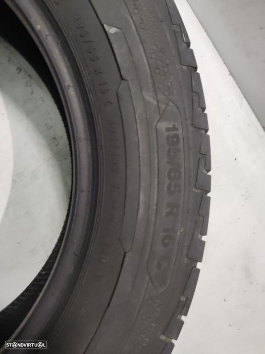 2 pneus semi novos 195-65r16c continental - oferta dos portes