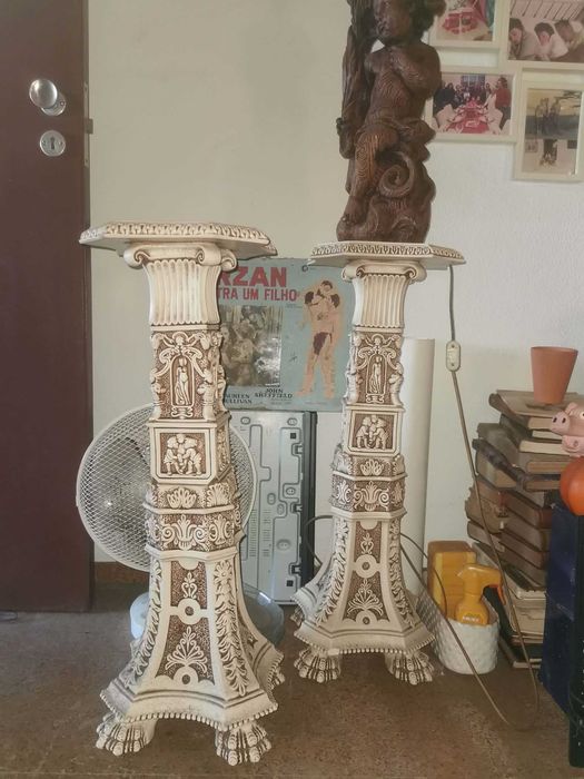 colunas de loiça decorativas