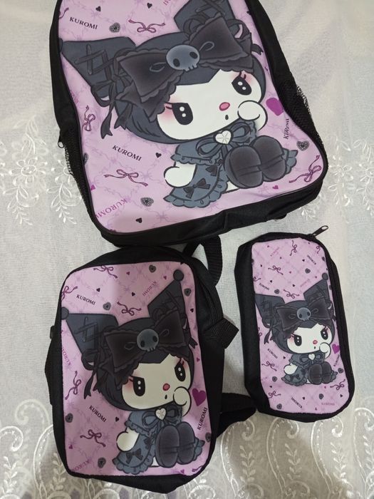 Mochila escolar conjunto.