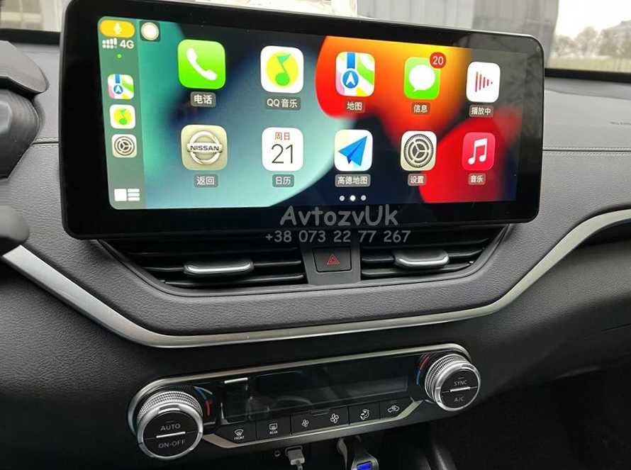 Магнитола ALTIMA Nissan TEANA PULSAR Алтима LEAF Лиф CarPlay Android