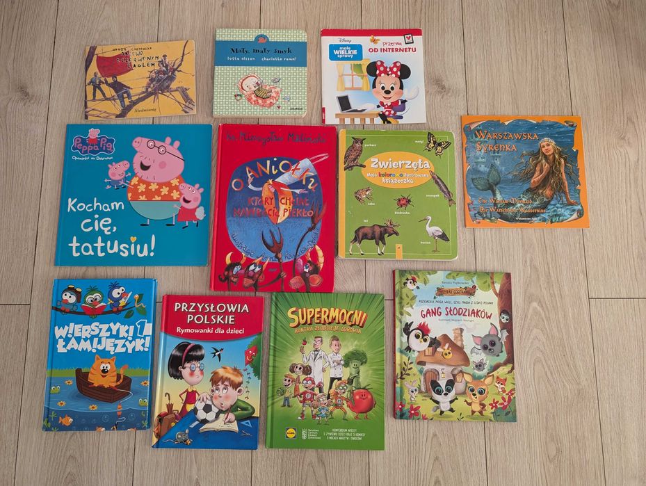 Zestaw 11 książeczek dla dzieci. Peppa, Mały Smyk i inne