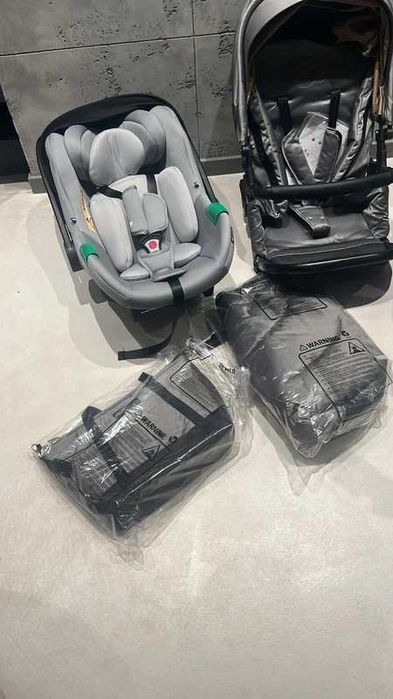 Zestaw Prime 2 szary dla dzieci gondola spacerówka nosidełko