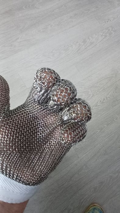 Перчатки, рукавичка кольчужна професійна  для повара Сталь