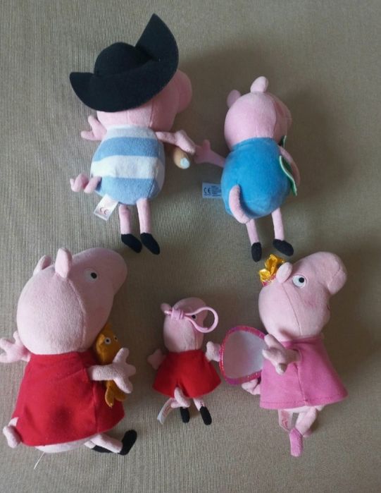 Swinka Peppa George 5 x maskotki brelok