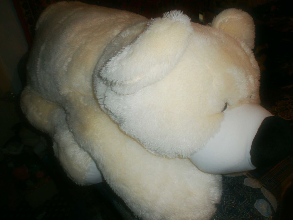 мишка   белый  мягкая игрушка-550 гр