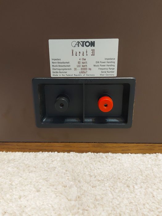 Kolumny audiofilskie Canton Karat 30 i  920 DC stan b.dobry