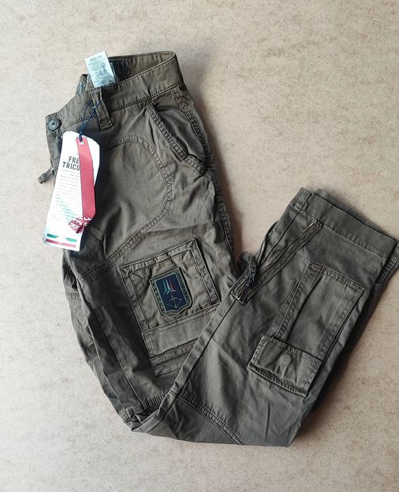 Aeromautica militare anti -G pants bojówki męskie nowe