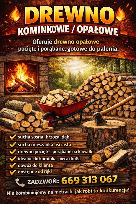 Drewno opałowe sezonowane