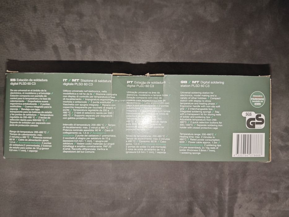 Estação de Soldadura Digital Parkside.