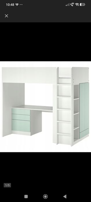 Łóżko piętrowe Ikea