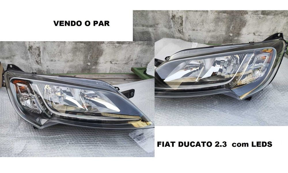 Faróis / Ópticas Elétrico Led ORIGINAL Fiat Ducato 14-21 SEMI-NOVOS