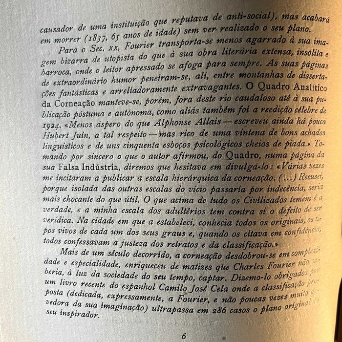 Charles Fourier - Quadro Analítico da Corneação (& etc, contramargem)
