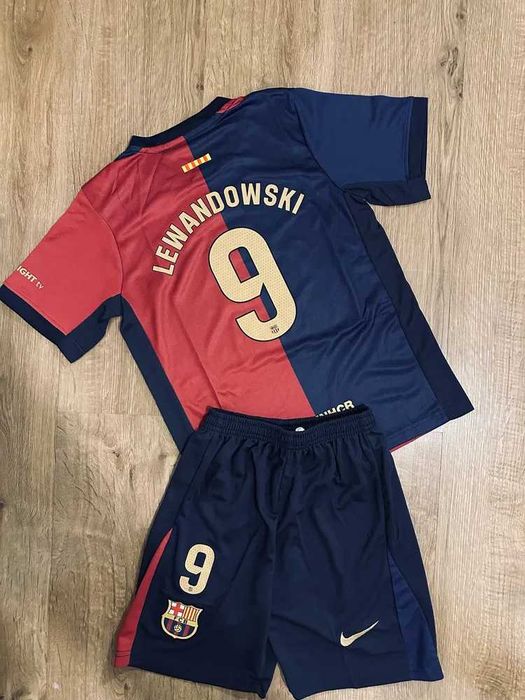Koszulka dziecięca #9 Lewandowski FC Barcelona domowa R.22-28