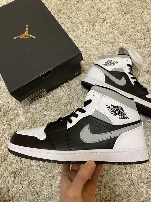 КросікиNike Jordan 1 Mid White Shadow - 554724-073